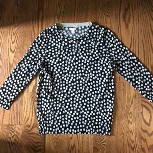 J. Crew Polka Dot Lightweight Sweater